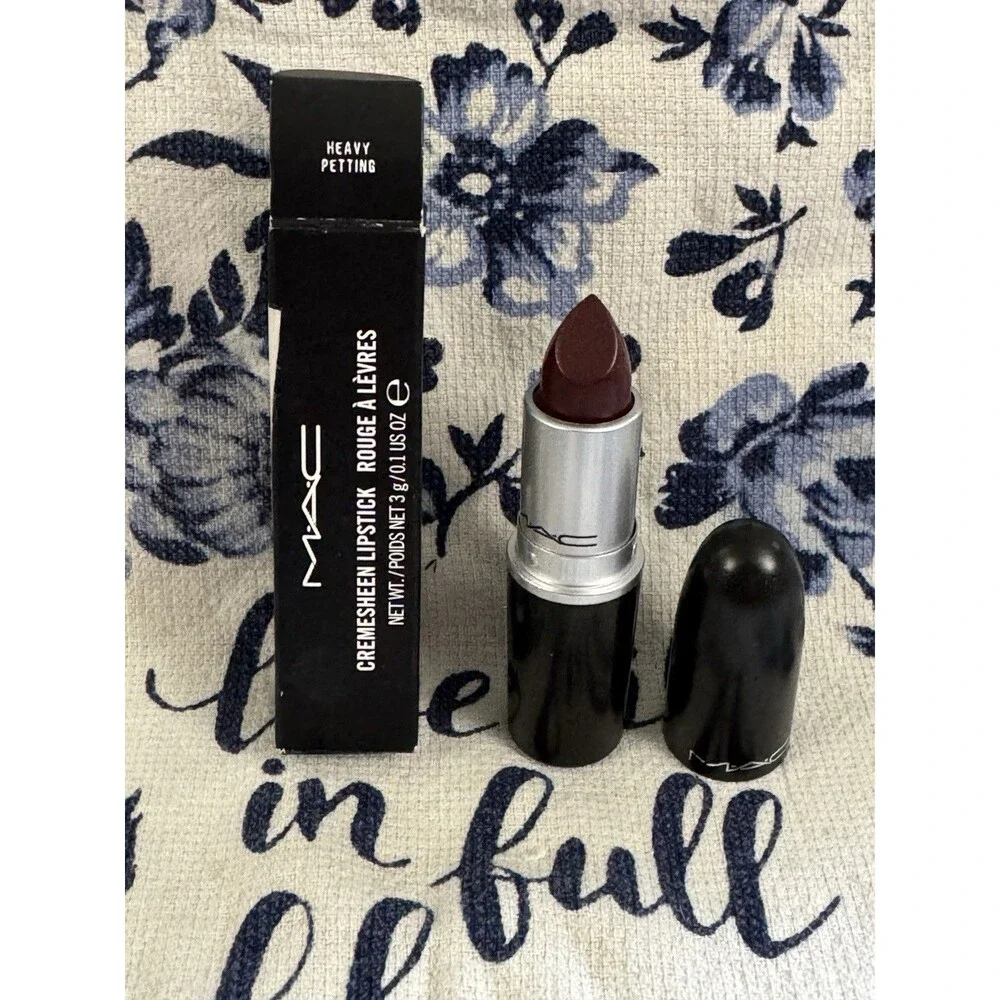 MAC Heavy Petting Cremesheen Lipstick Dark Desires Collection NIB A75